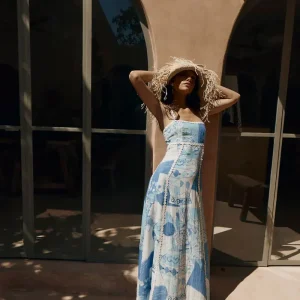 Serenity Tie Back Maxi Dress