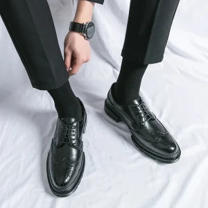 Heren Oxford Schoenen met Veters – Vintage Stijl & Comfort voor Elke Dag