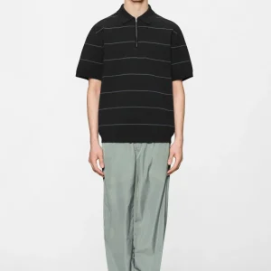 Striped Knit Polo