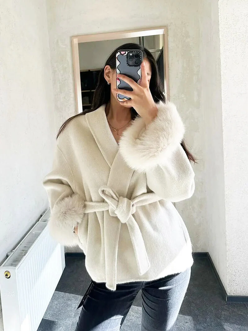 Grace Faux Fur Coat - Afbeelding 5