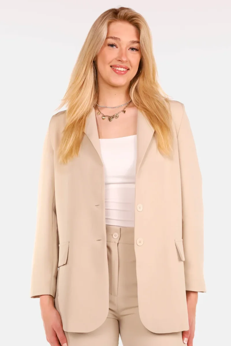 Blazer basic beige - Afbeelding 2