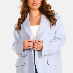 Blazer oversized lichtblauw