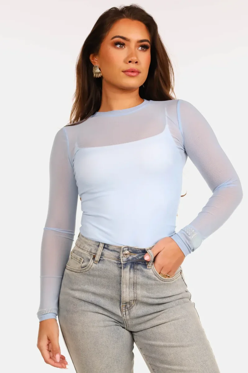 Body mesh lichtblauw