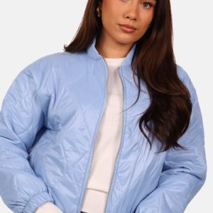 Bomber jasje met ritssluiting lichtblauw