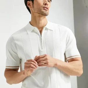 BUSCAS - Zipped Polo Shirt Heren