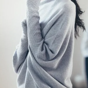 Asymmetrische Off-Shoulder Gebreide Trui