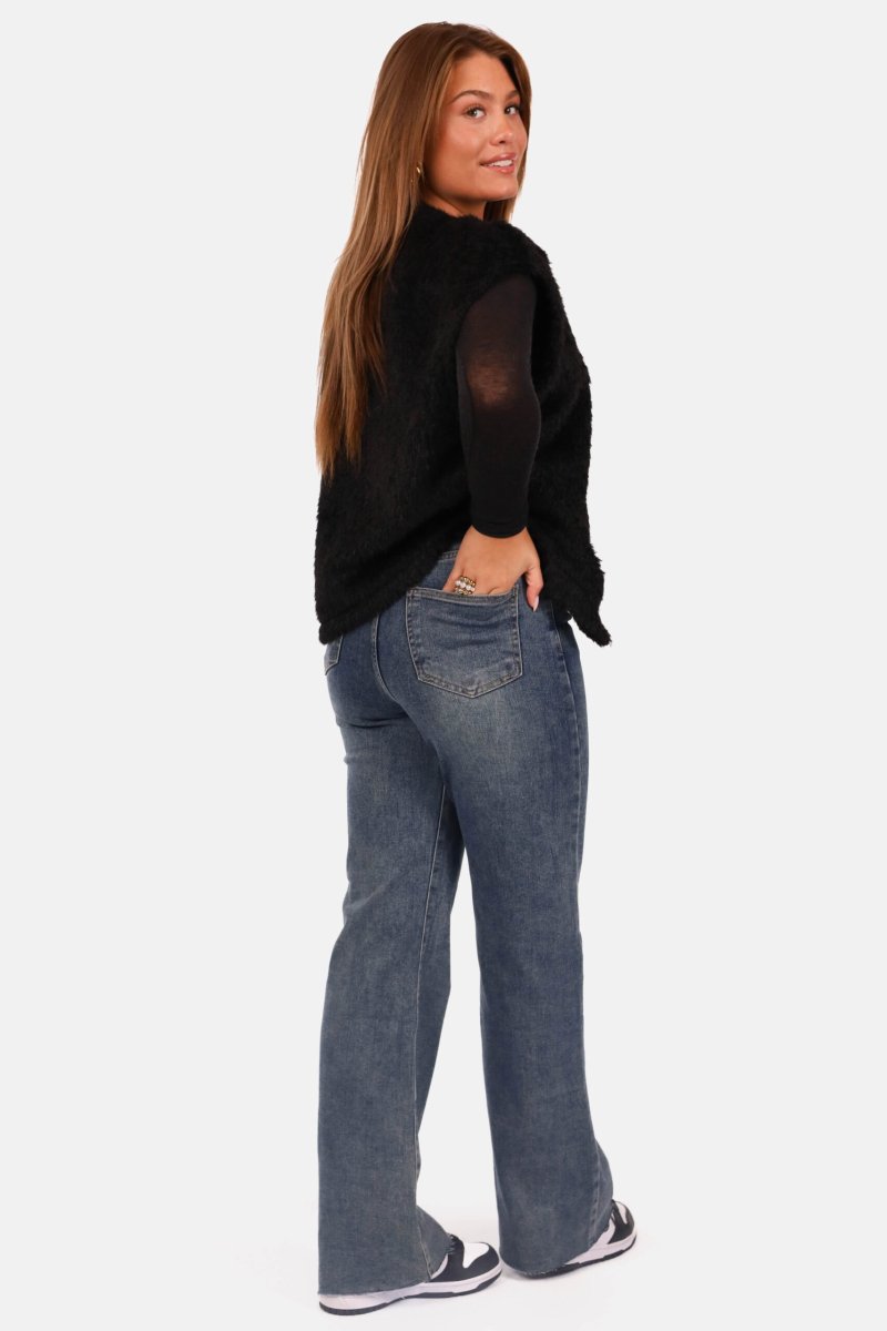 Fluffy gilet zwart - Afbeelding 6