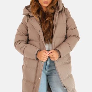 Getdrezzed winterjas medium taupe