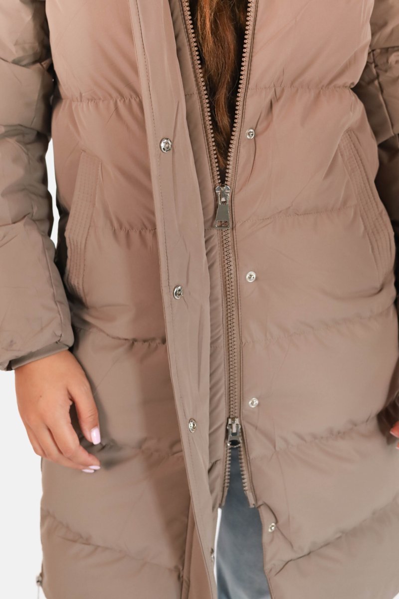 Getdrezzed winterjas medium taupe - Afbeelding 7