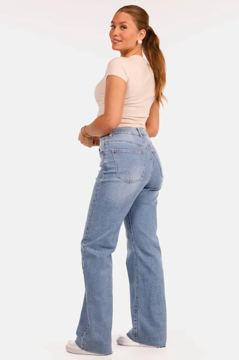Rib top slim fit beige - Afbeelding 5