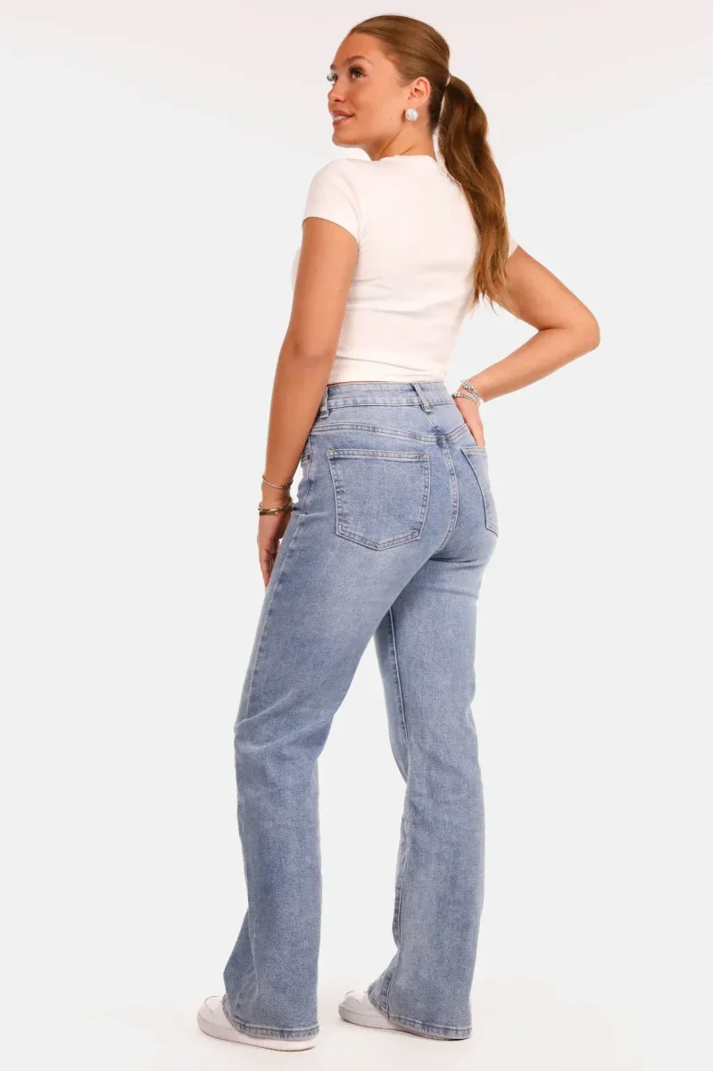 Rib top slim fit wit - Afbeelding 5