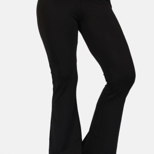 Travel flared pants zwart