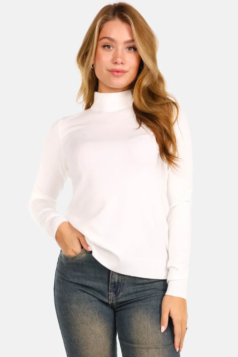 Trui turtleneck wit