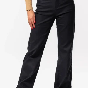 Wide leg coating zwart