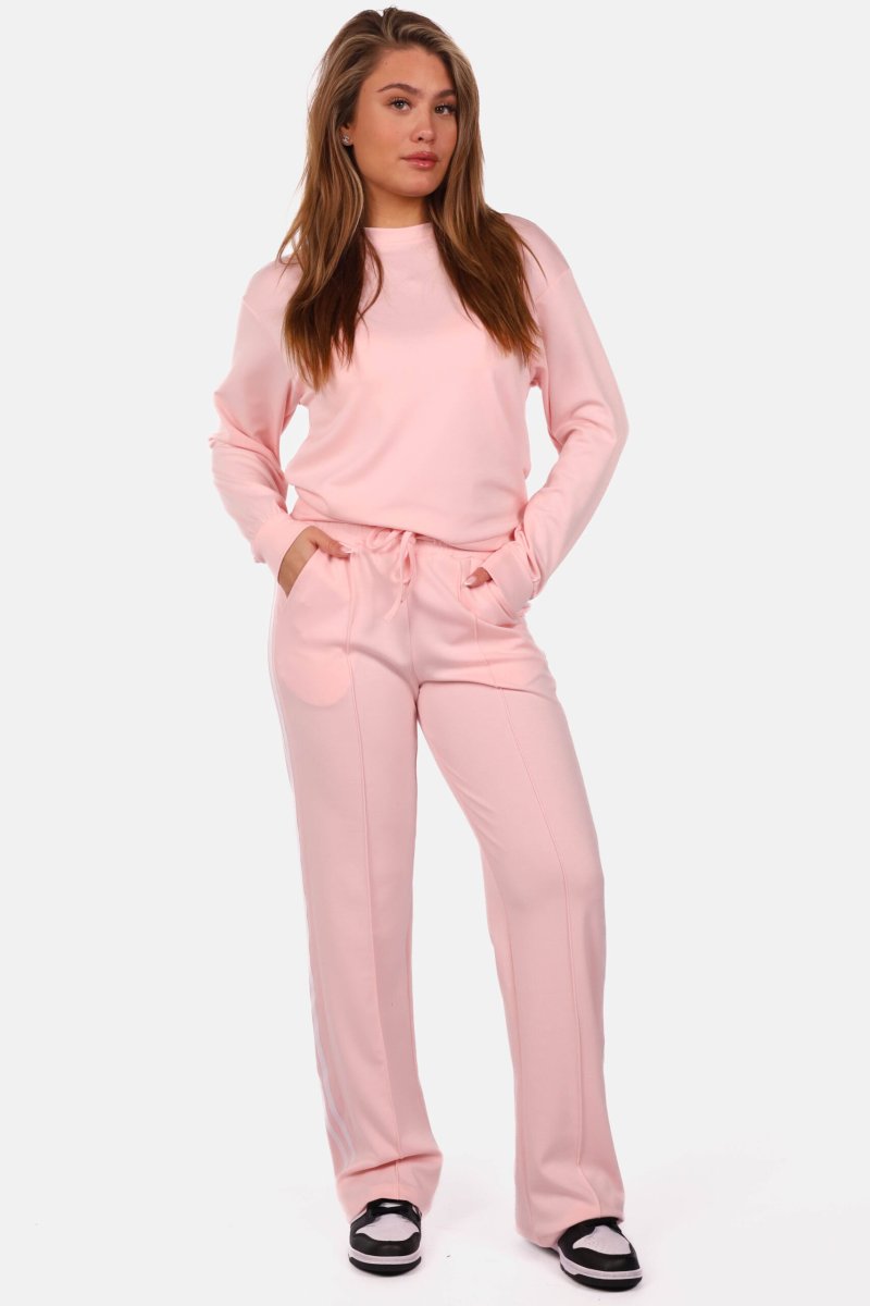 Wide leg joggingbroek met strepen lichtroze - Afbeelding 3