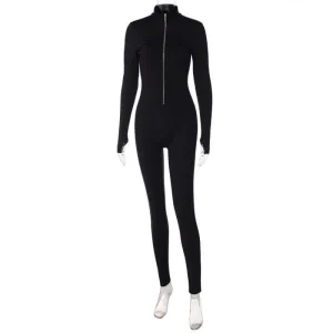 Dames Jumpsuit met Rits – Elegant en Modern Ontwerp